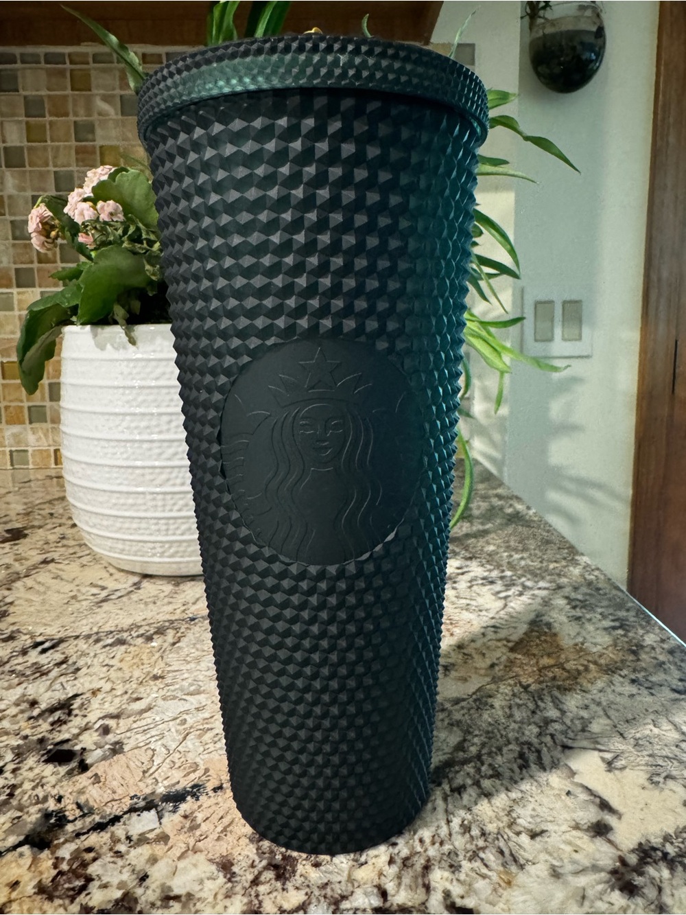 Starbucks Matte Green Studded Tumbler - Reusable Travel Cup